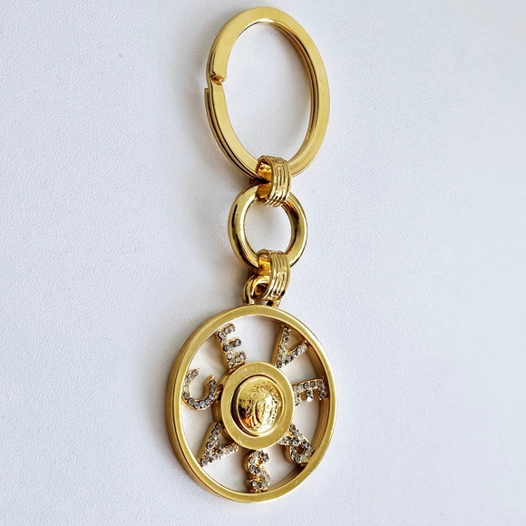 Versace Goldtone Bag Charm/Key Chain - Picture 2 of 6